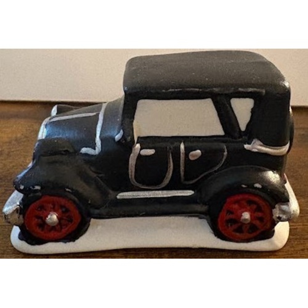 Its a Wonderful Life George Bailey Model T Car Figurine Christmas Village Black